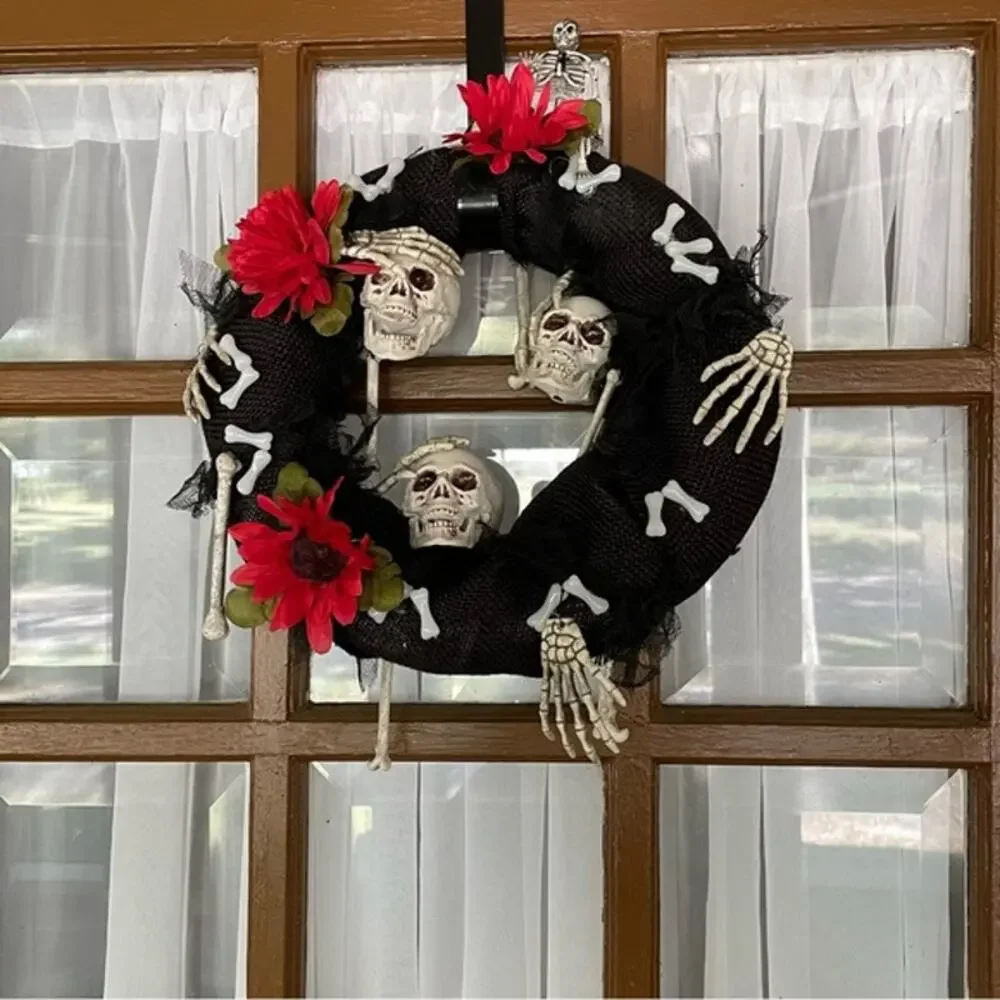 Handmade halloween wreath